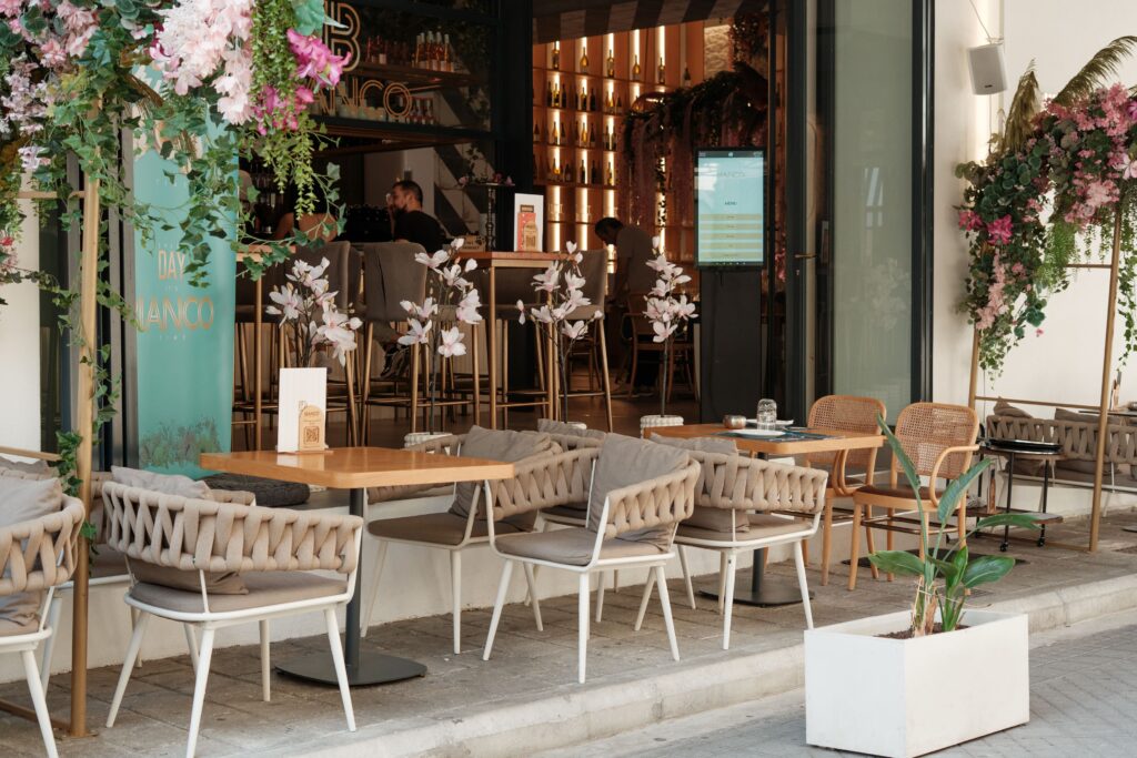 All day café Patras brunch and cocktails at Bianco